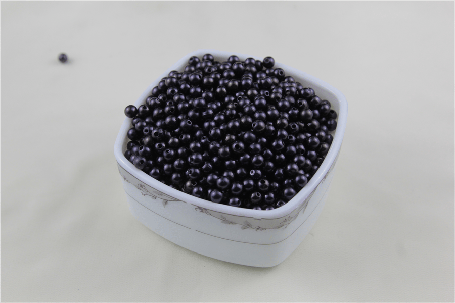 6 mm 2 Renk Karışık Koyu Mor İnci Boncuk 30 Gr (Kolye, Bileklik, Küpe ve Takı Yapımı)