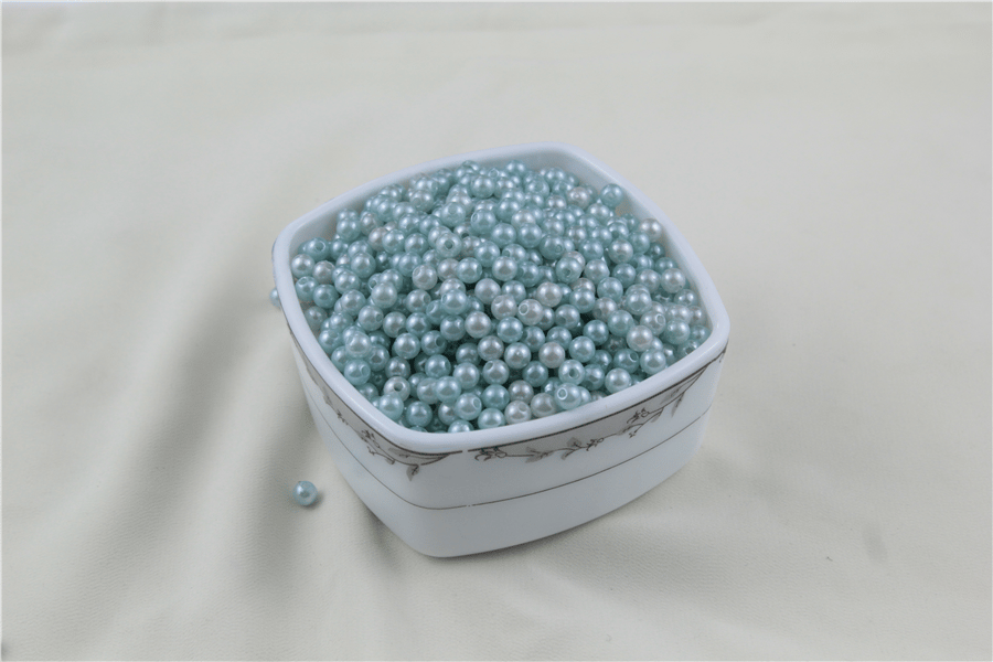 6 mm 2 Renk Karışık Turkuaz Tonları İnci Boncuk 30 Gr (Kolye, Bileklik, Küpe ve Takı Yapımı)