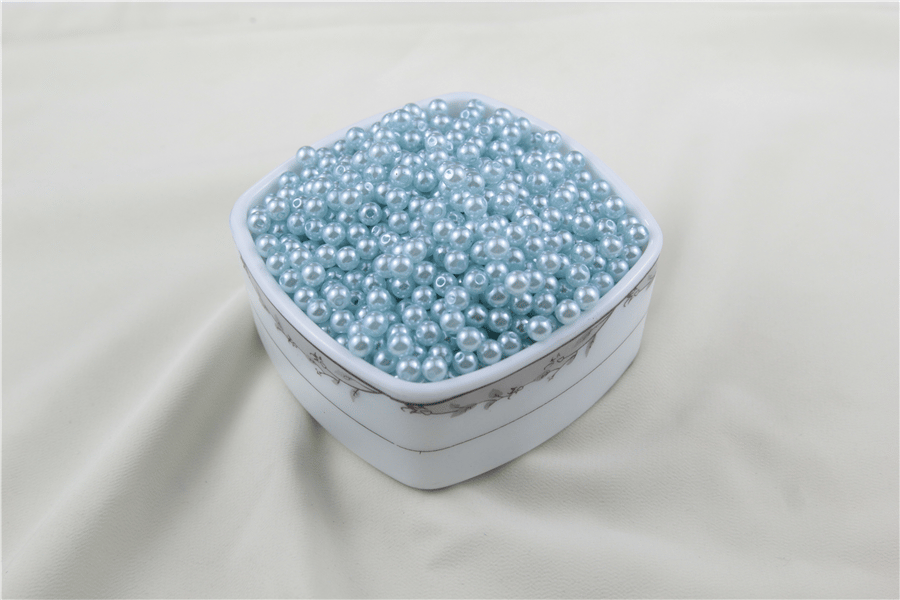 6 mm Açık Turkuaz İnci Boncuk 30 Gr (Kolye, Bileklik, Küpe ve Takı Yapımı)