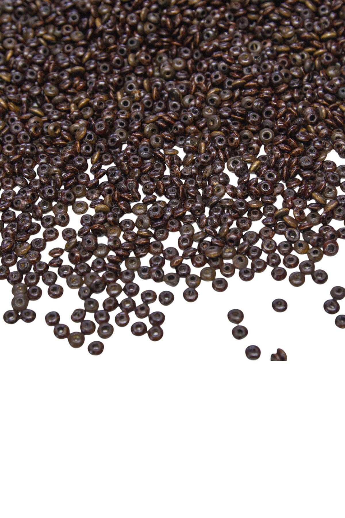 6 mm Aladdin Kahve Rengi Orta Boy Mercimek Ahşap Boncuk 50 Gr