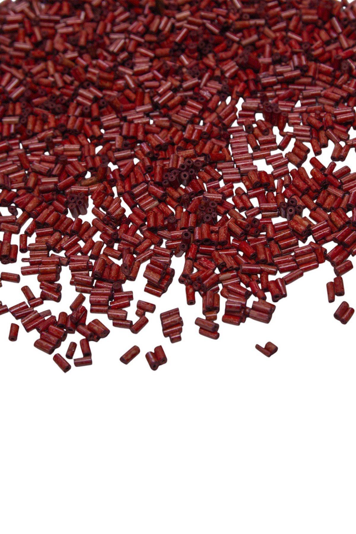 6 mm Bambu Bordo Rengi Ahşap Boncuk 40 gr