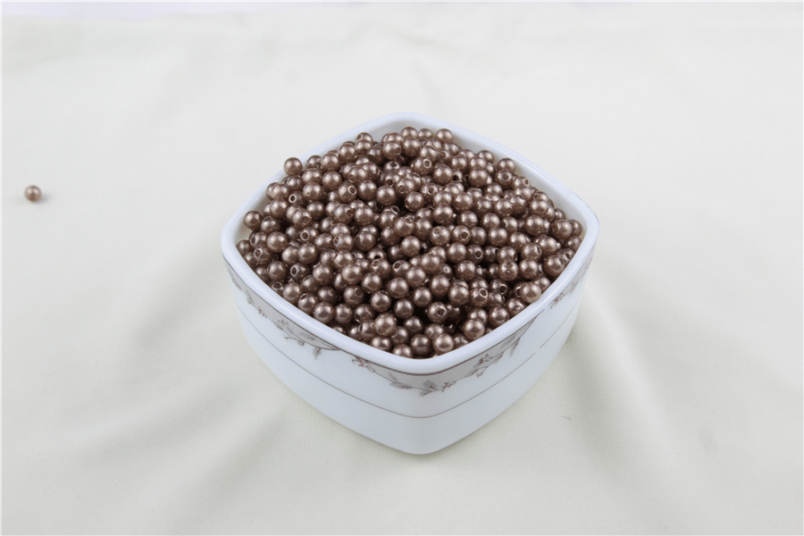 6 mm Bronz Rengi İnci Boncuk 25 Gr (Kolye, Bileklik, Küpe ve Takı Yapımı)