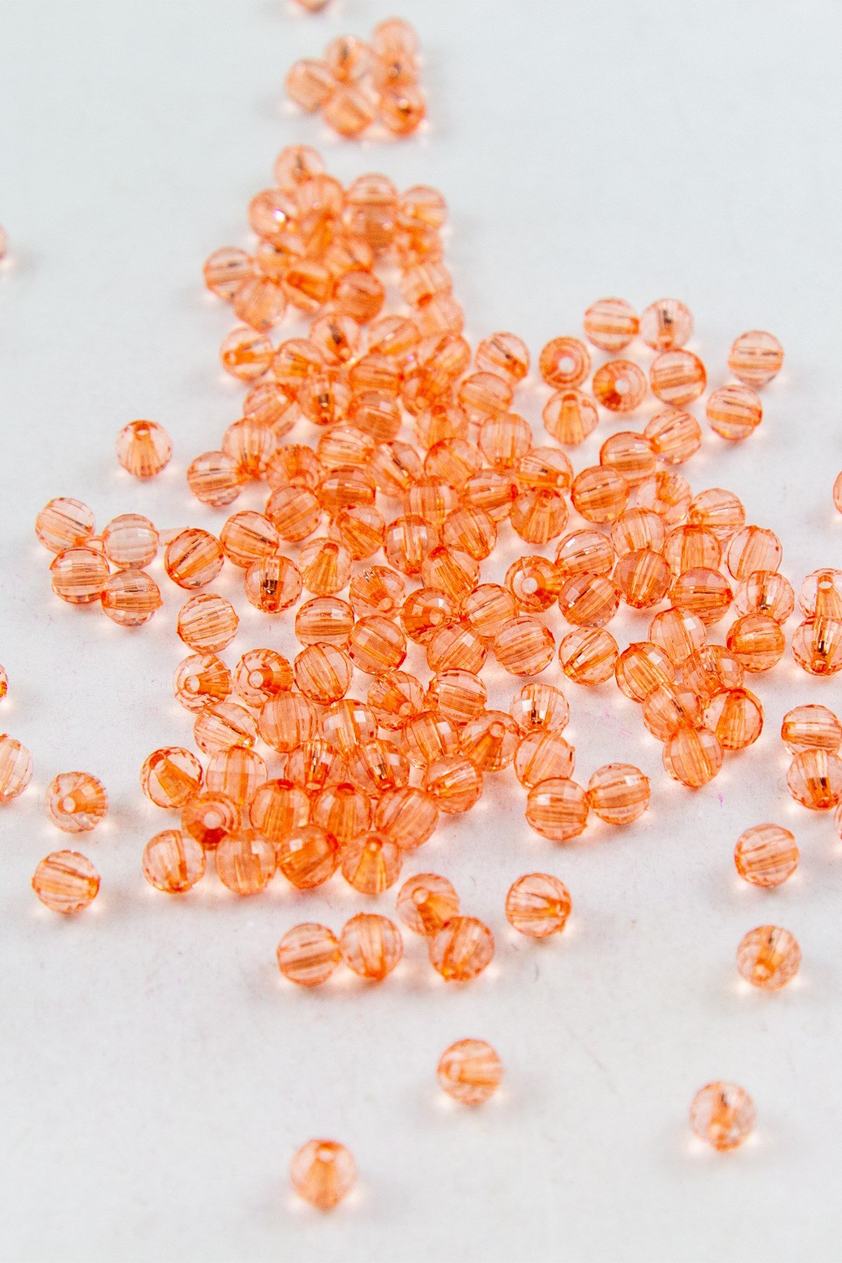 6 mm Dünya Somon Akrilik Boncuk Aksesuar (25 Gram)