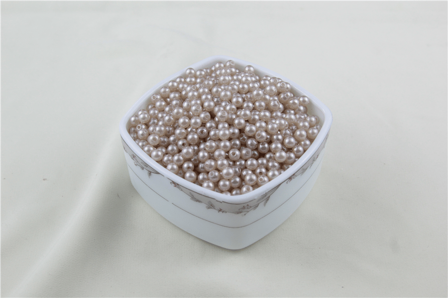 6 mm Grimsi Krem İnci Boncuk 30 Gr (Kolye, Bileklik, Küpe ve Takı Yapımı)