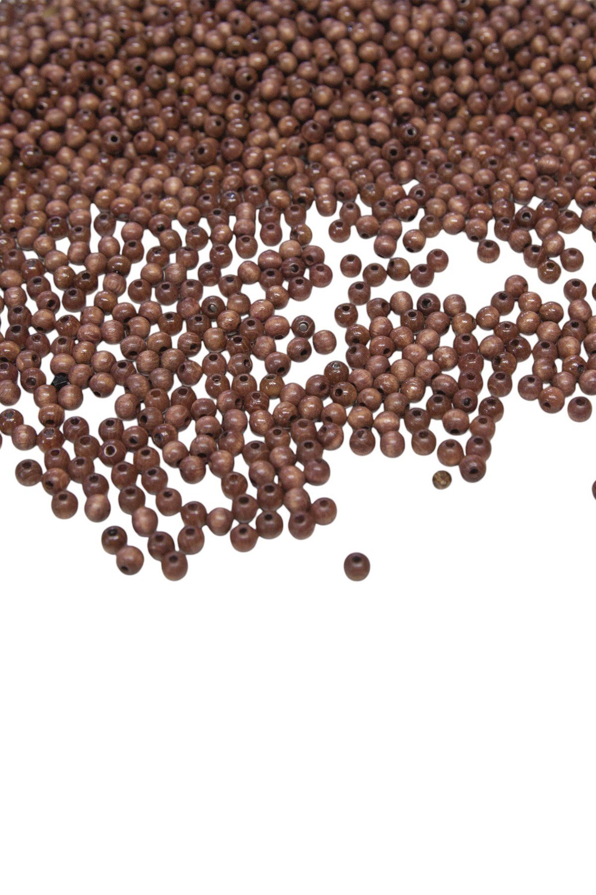 6 mm Kahve Rengi Alman Ahşap Boncuk 50 gr