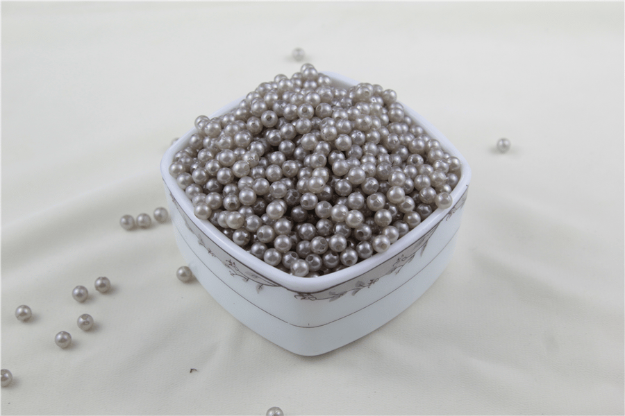6 mm Karışık Koyu Gri İnci Boncuk 30 Gr (Kolye, Bileklik, Küpe ve Takı Yapımı)