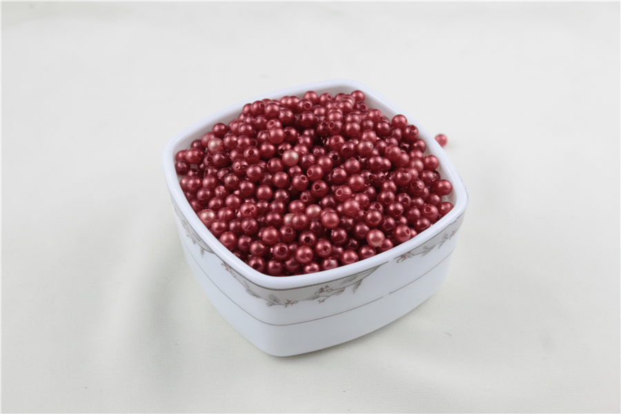 6 mm Karışık Koyu Turuncumsu Kırmızı İnci Boncuk 30 Gr (Kolye, Bileklik, Küpe ve Takı Yapımı)