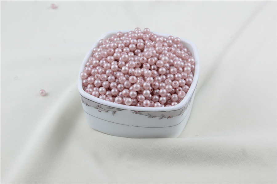 6 mm Karışık Soluk Pembe İnci Boncuk 30 Gr (Kolye, Bileklik, Küpe ve Takı Yapımı)