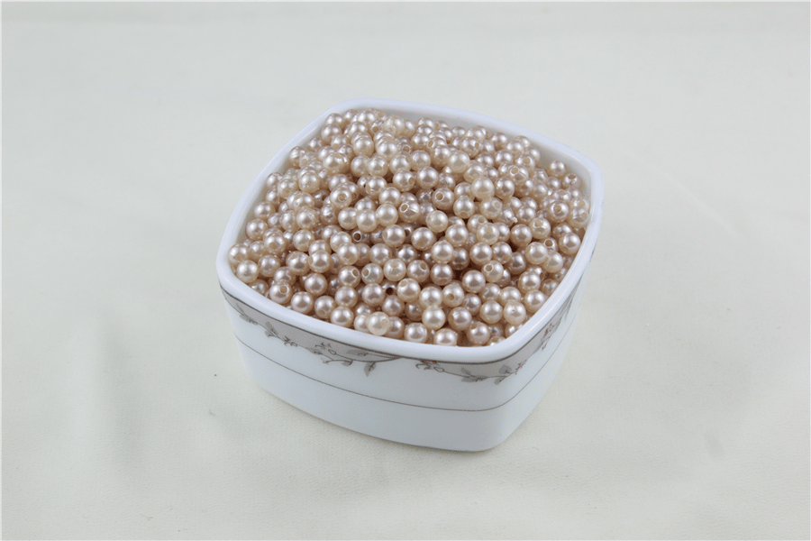 6 mm Karma Krem Tonu İnci Boncuk 30 Gr (Kolye, Bileklik, Küpe ve Takı Yapımı)