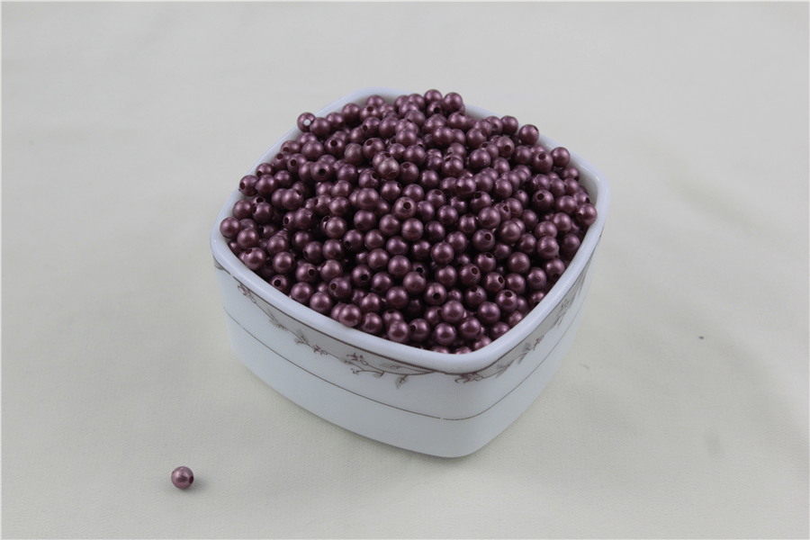 6 mm Koyu Fuşya İnci Boncuk 30 Gr (Kolye, Bileklik, Küpe ve Takı Yapımı)