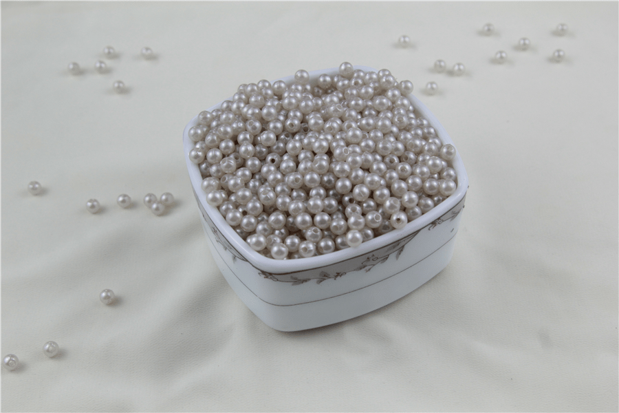 6 mm Koyu Krem İnci Boncuk 30 Gr (Kolye, Bileklik, Küpe ve Takı Yapımı)