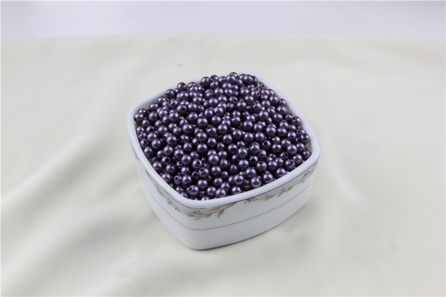 6 mm Koyu Mor İnci Boncuk 30 Gr (Kolye, Bileklik, Küpe ve Takı Yapımı)