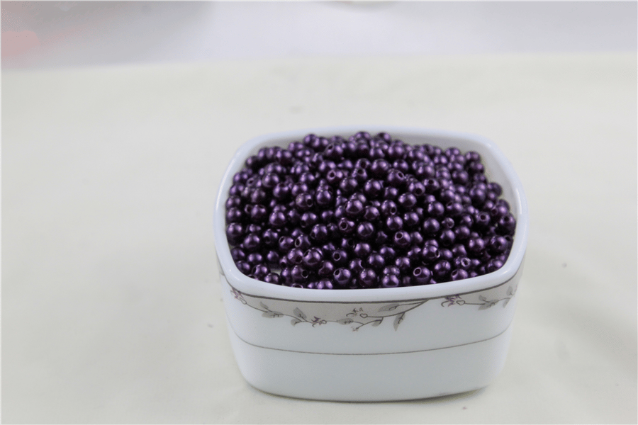 6 mm Koyu Mor Tonları İnci Boncuk 30 Gr (Kolye, Bileklik, Küpe ve Takı Yapımı)