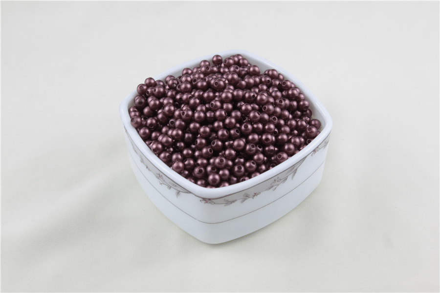 6 mm Koyu Mürdüm İnci Boncuk 30 Gr (Kolye, Bileklik, Küpe ve Takı Yapımı)