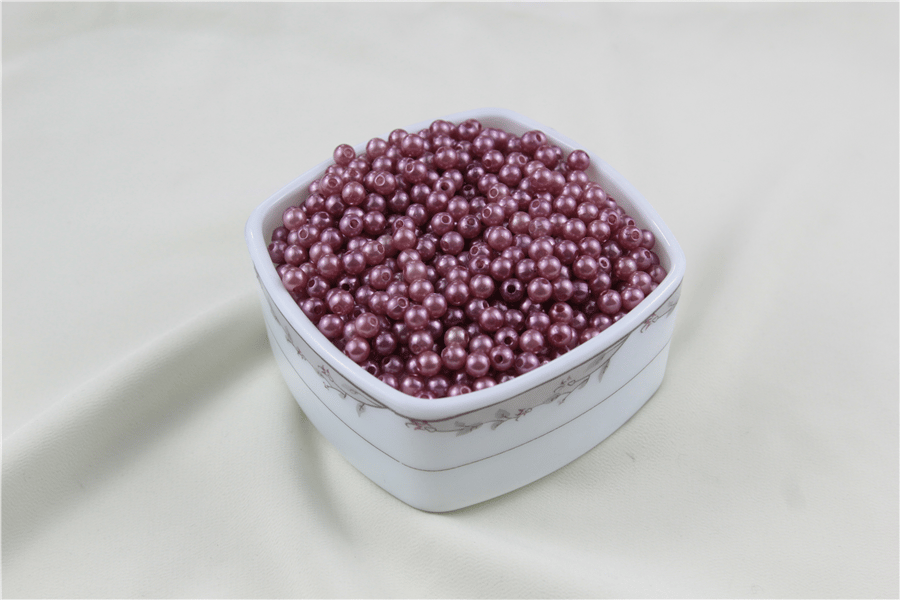 6 mm Koyu Soluk Pembe İnci Boncuk 30 Gr (Kolye, Bileklik, Küpe ve Takı Yapımı)