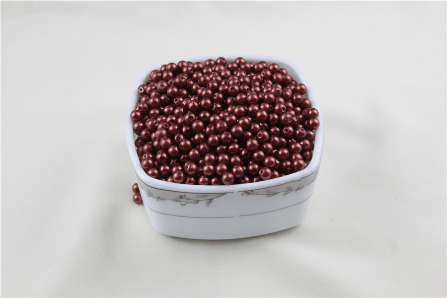6 mm Koyu Turuncu İnci Boncuk 30 Gr (Kolye, Bileklik, Küpe ve Takı Yapımı)