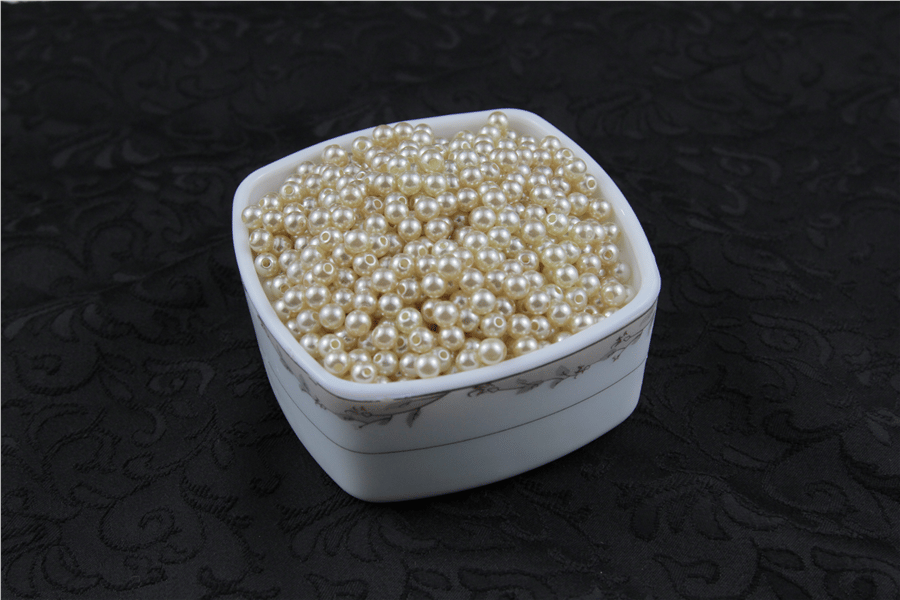 6 mm Krem Tonları İnci Boncuk 30 Gr (Kolye, Bileklik, Küpe ve Takı Yapımı)