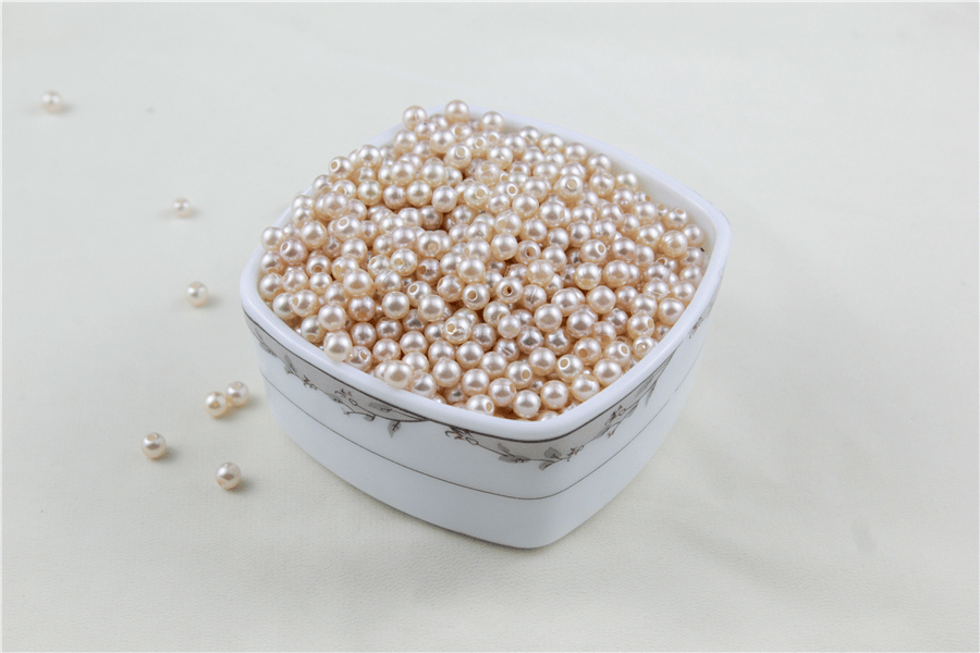 6 mm Krem Tonları İnci Boncuk 30 Gr (Kolye, Bileklik, Küpe ve Takı Yapımı)