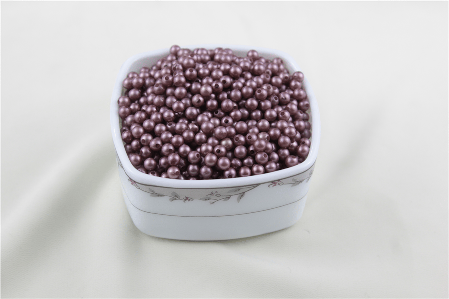 6 mm Mat Mürdüm İnci Boncuk 30 Gr (Kolye, Bileklik, Küpe ve Takı Yapımı)