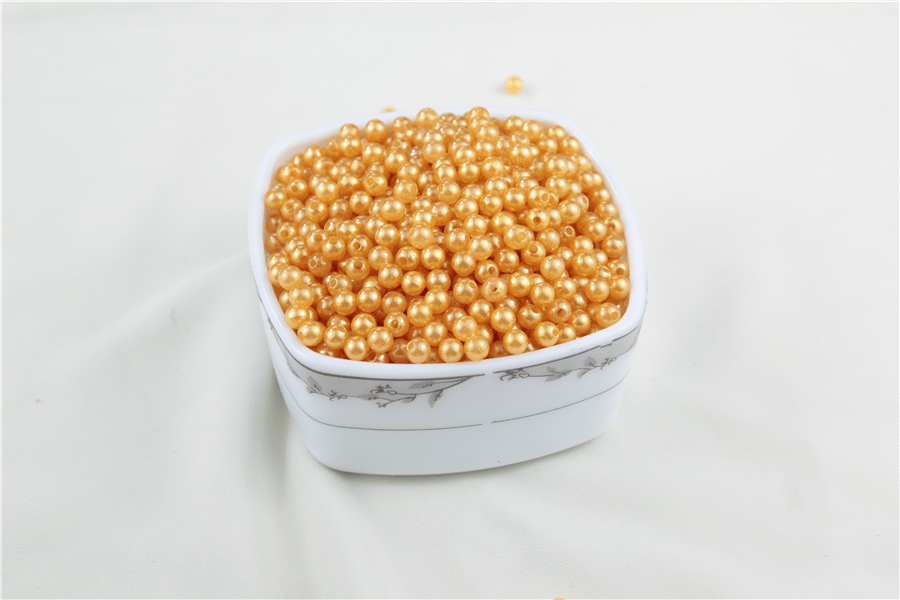 6 mm Parlak Turuncu İnci Boncuk 30 Gr (Kolye, Bileklik, Küpe ve Takı Yapımı)