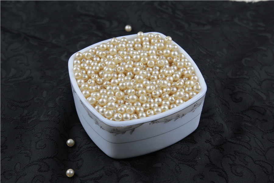 6 mm Sarı Krem Tonları İnci Boncuk 30 Gr (Kolye, Bileklik, Küpe ve Takı Yapımı)