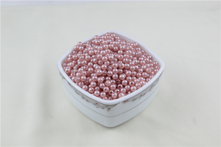 6 mm Uçuk Koyu Pembe İnci Boncuk 30 Gr (Kolye, Bileklik, Küpe ve Takı Yapımı)