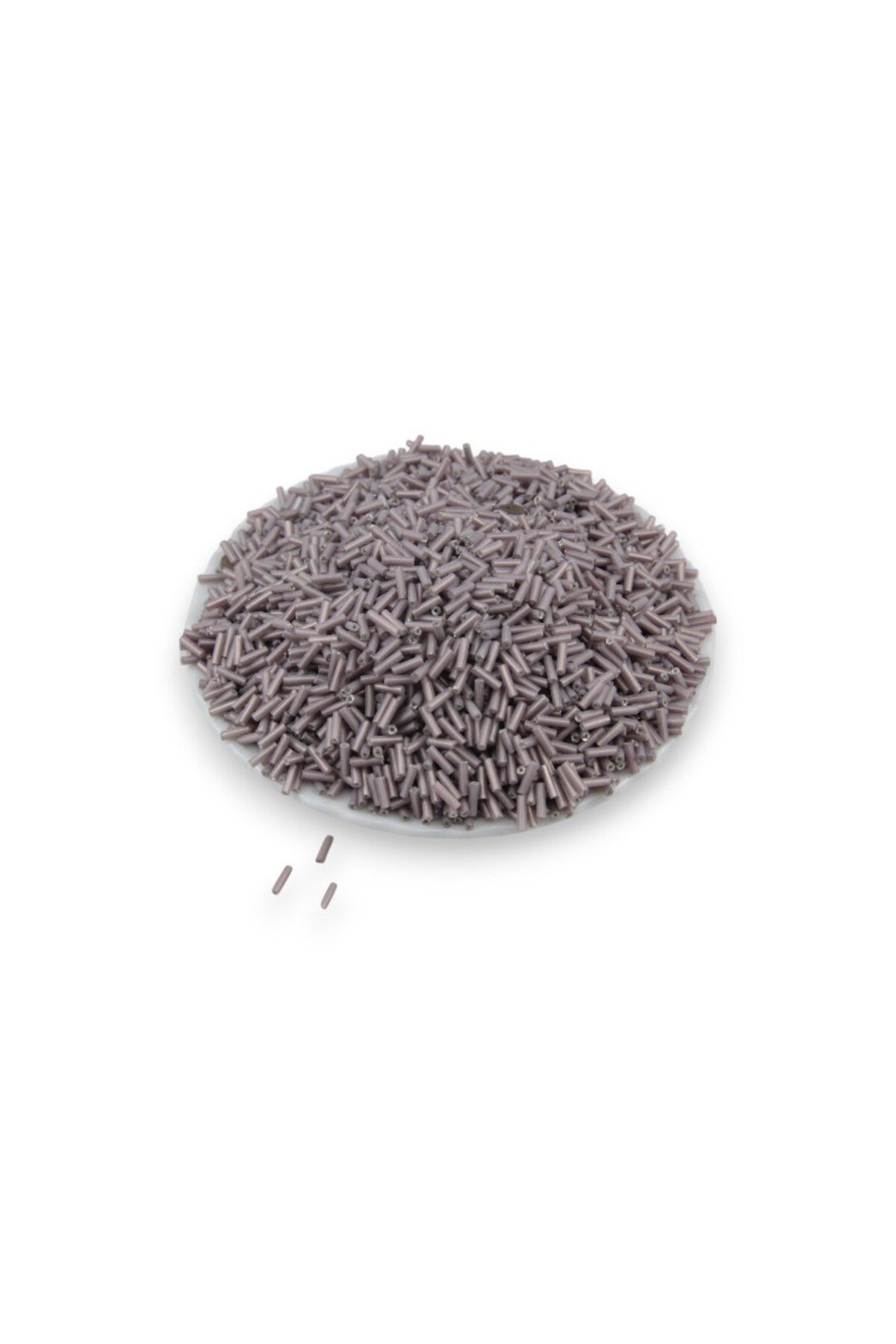 6x2 mm Açık Toprak Boru Boncuk 100 Gr