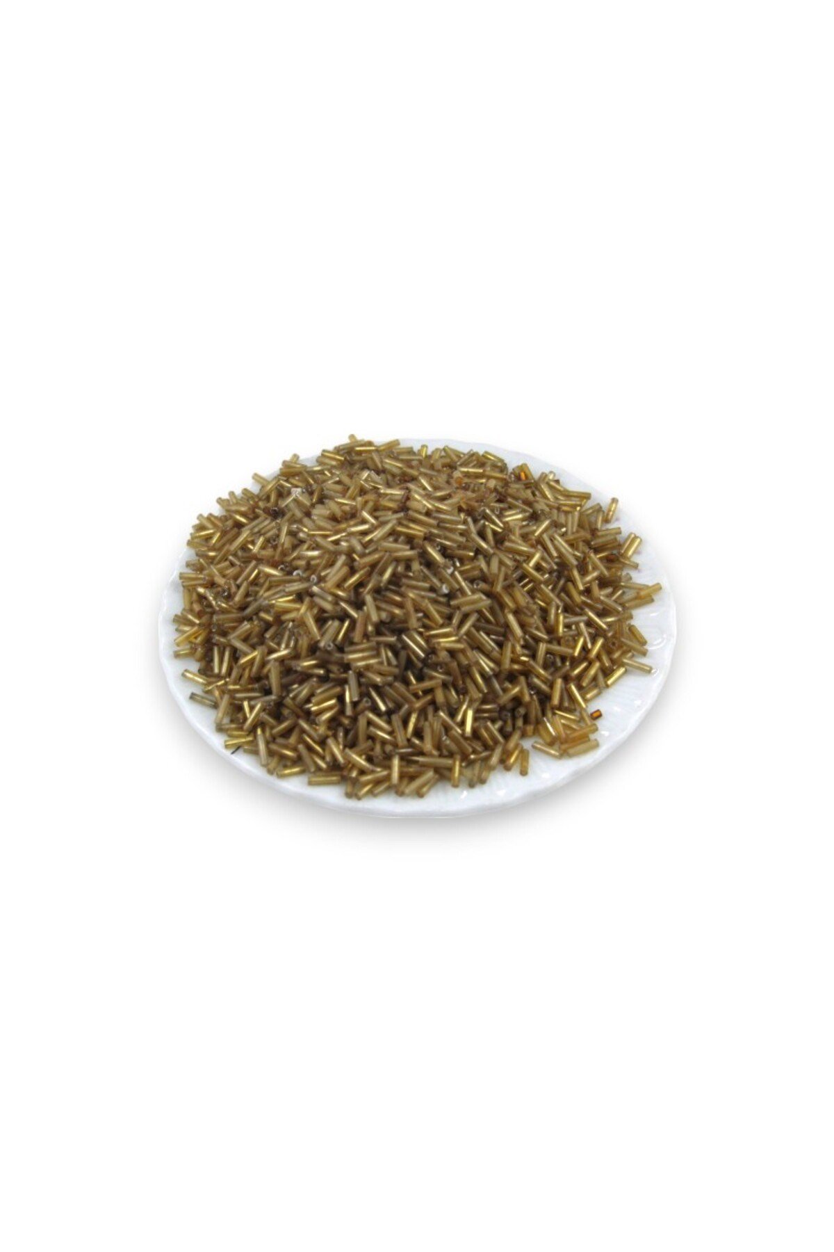 6x2 mm Eskitme Gold Boru Boncuk 100 Gr