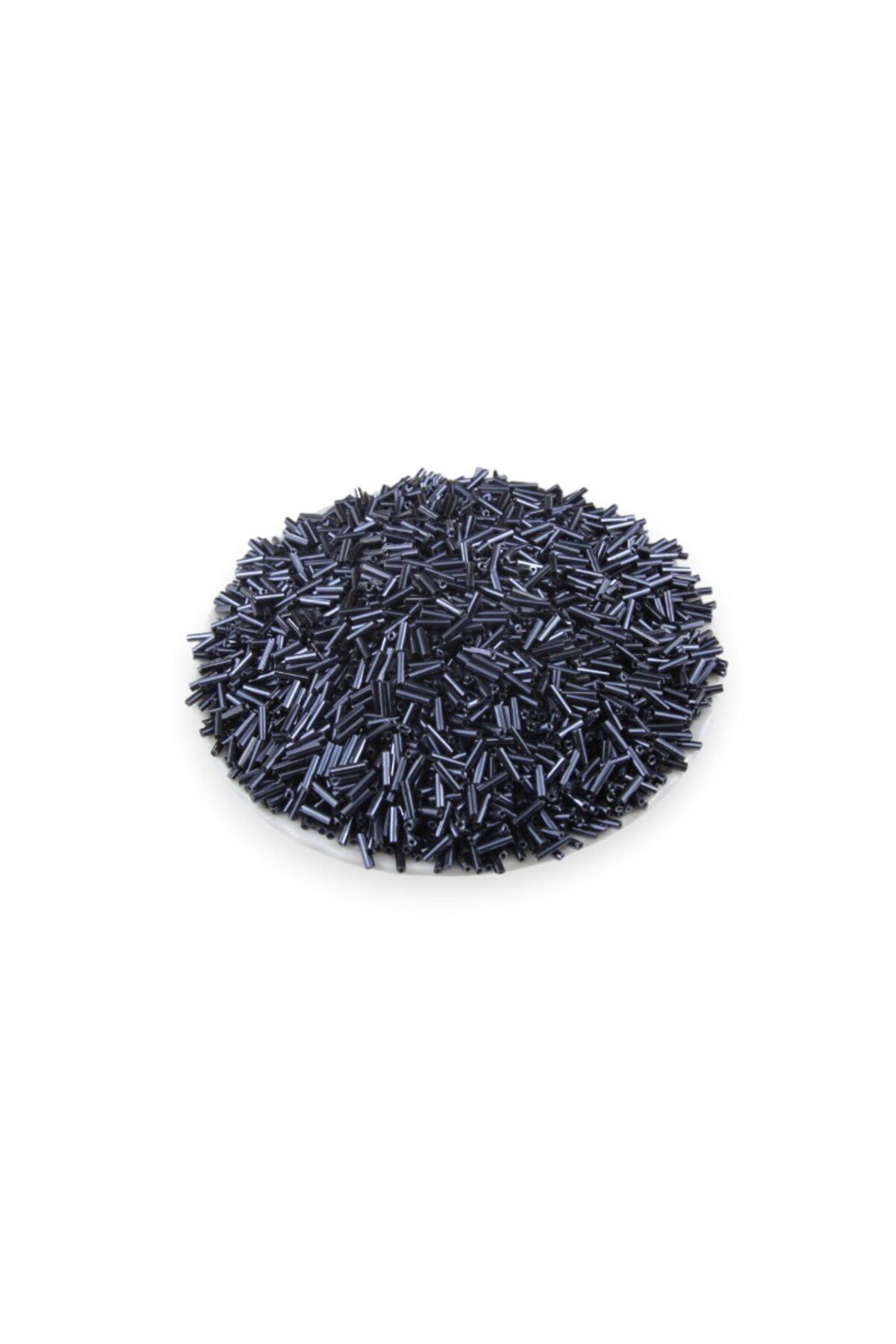 6x2 mm Füme Kısa Boru Boncuk 100 Gr