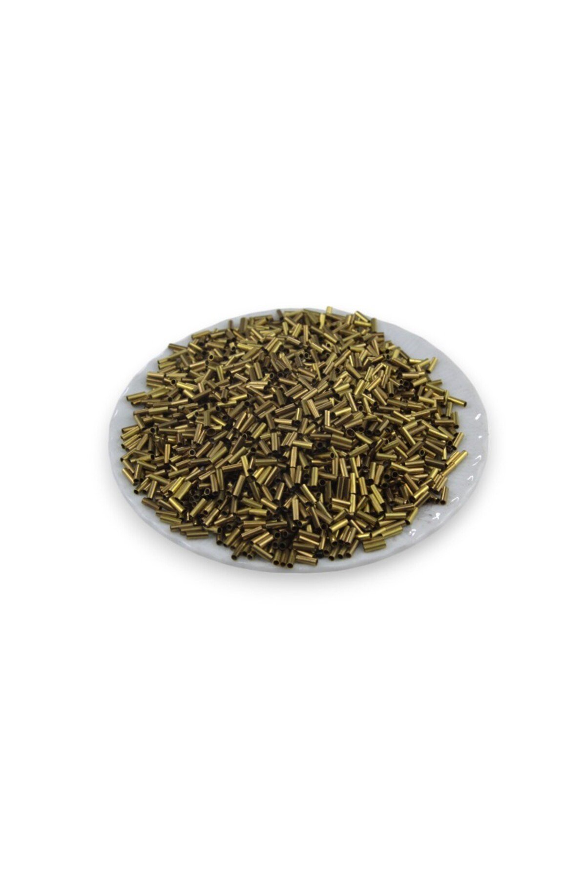 6x2 mm Gold Kaplama Boru Boncuk 90 Gr