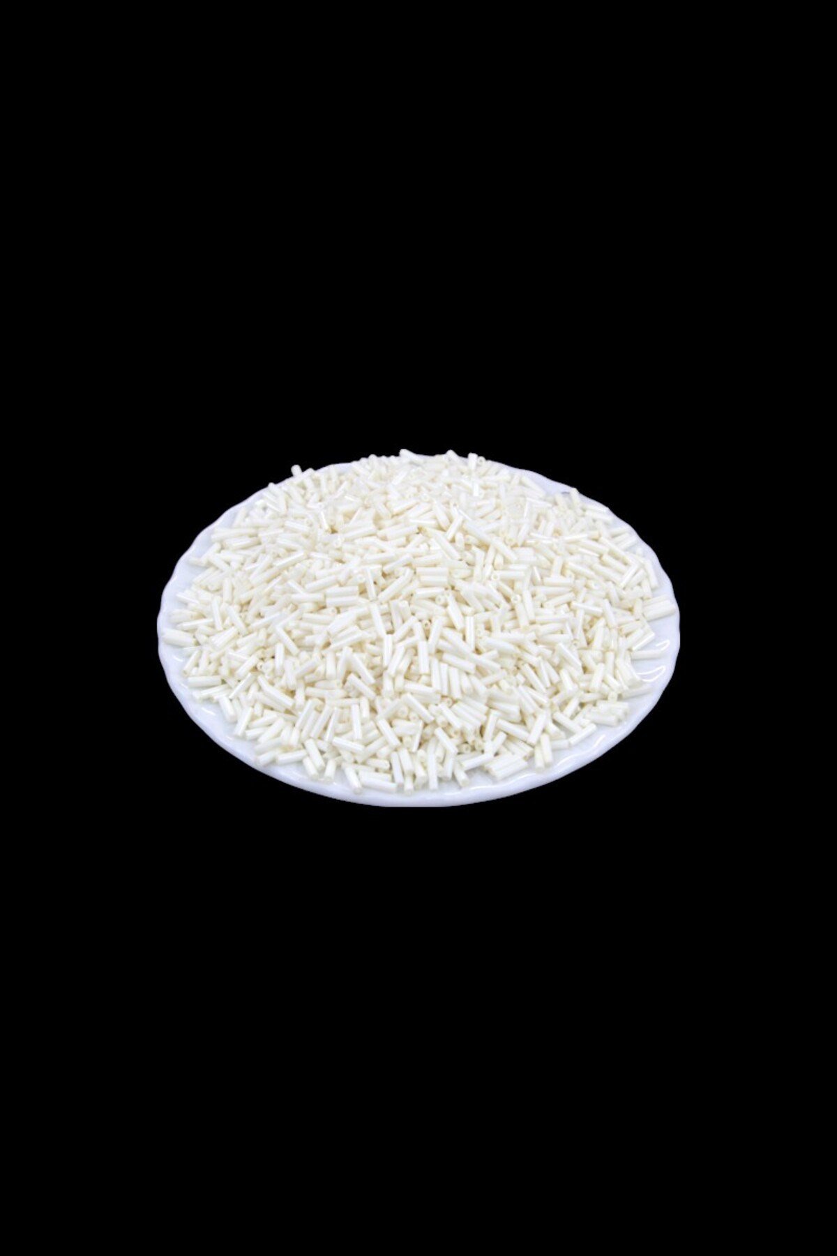 6x2 mm Krem Boru Boncuk 80 Gr