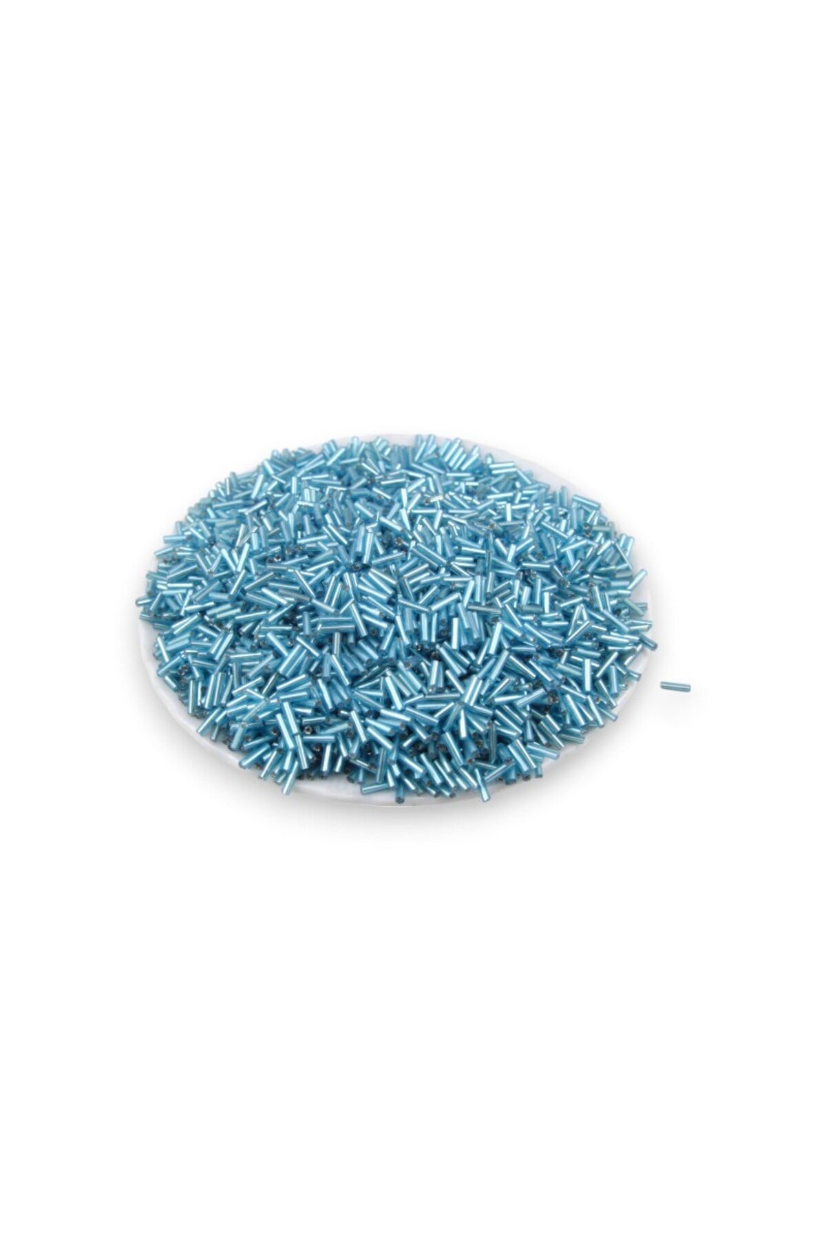 6x2 mm Kristal Mint Boru Boncuk 100 Gr