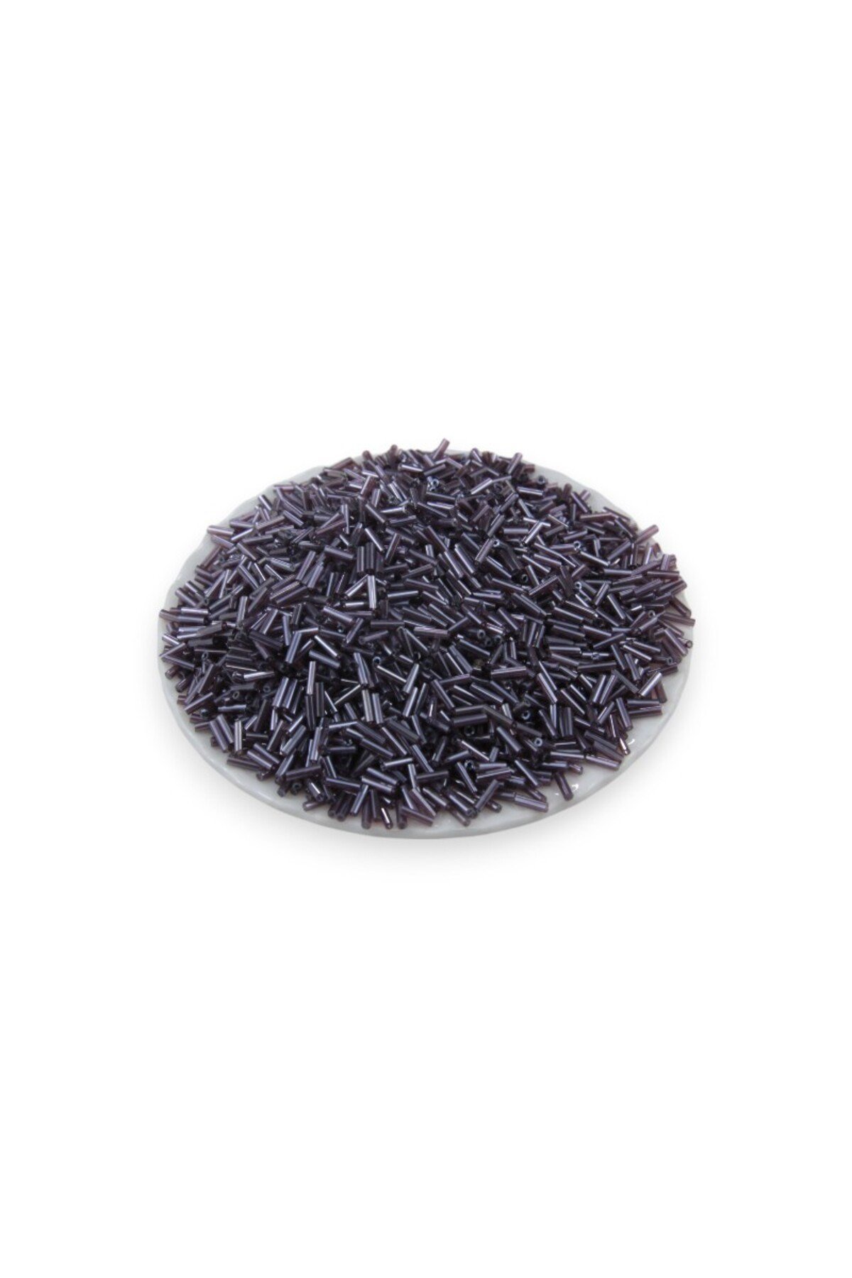 6x2 mm Mor Boru Boncuk 100 Gr