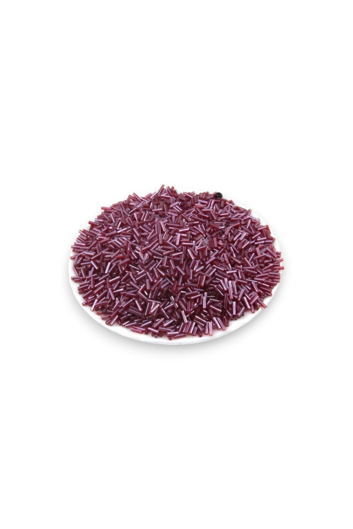 6x2 mm Mürdüm Boru Boncuk 100 Gr