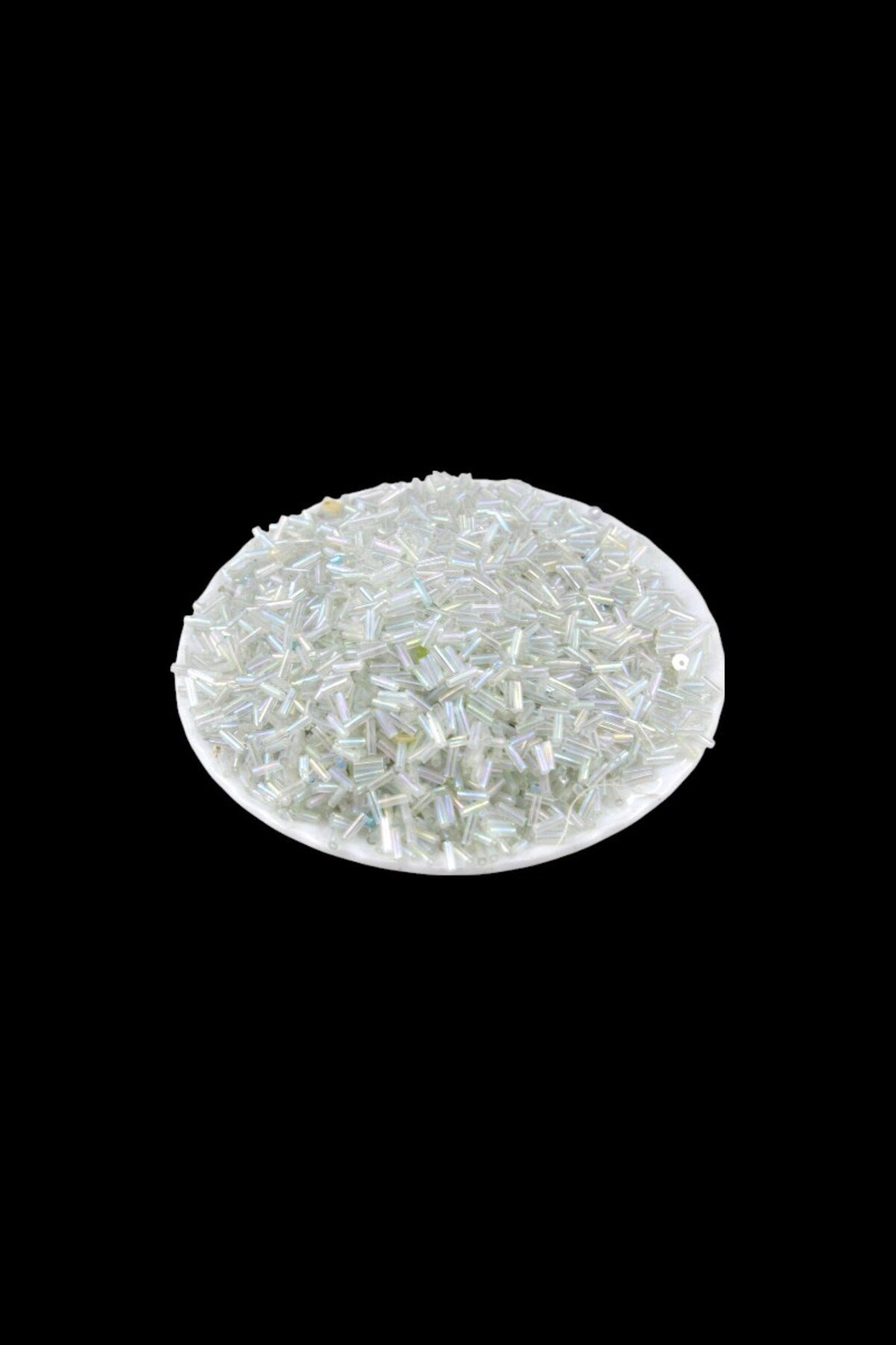 6x2 mm Şeffaf Çok Janjan Boru Boncuk 90 Gr