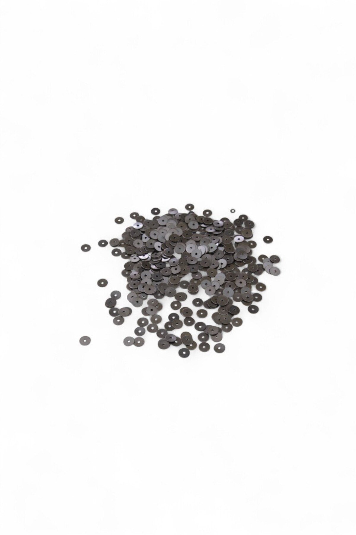 7 mm Kahve Ortadan Delikli Pirinç Pul Payet (30 Gr 190 Adet)