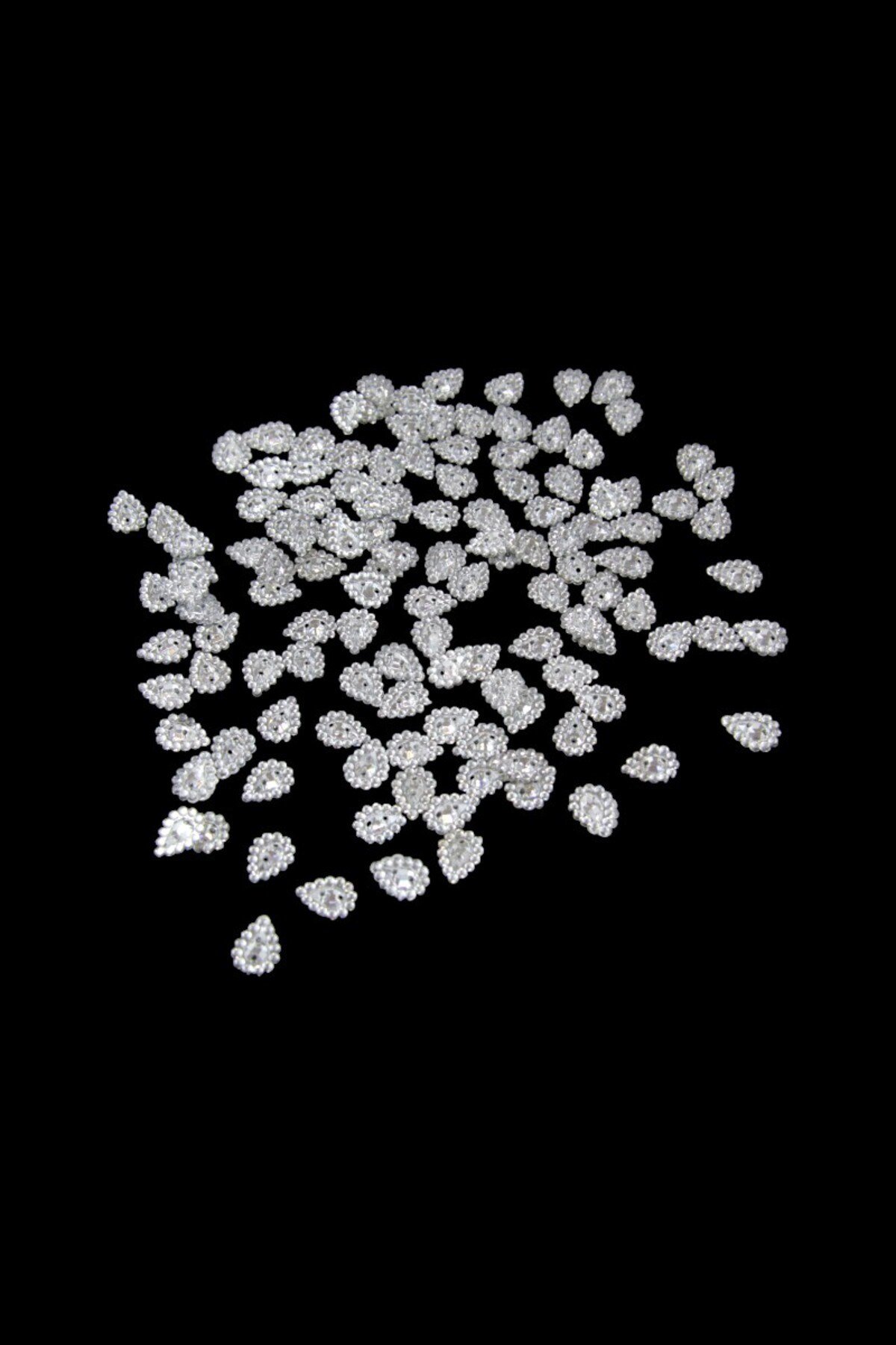 8x12 mm Damla Gümüş Dikme Taş (30 Gr 460 Adet)