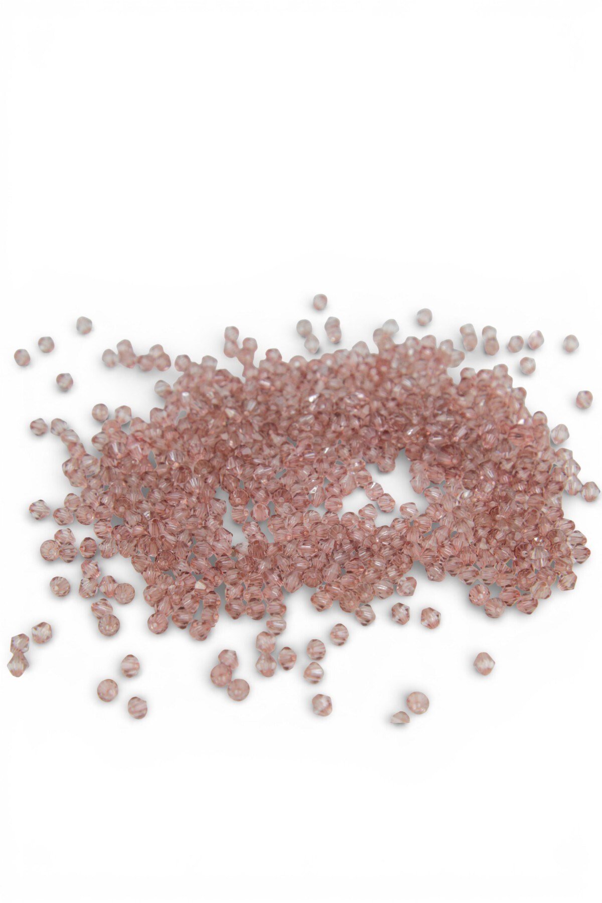 Açık Kahve Tonunda 5 mm Piramit Akrilik Boncuk Aksesuar Takı Malzemesi (25 Gram)