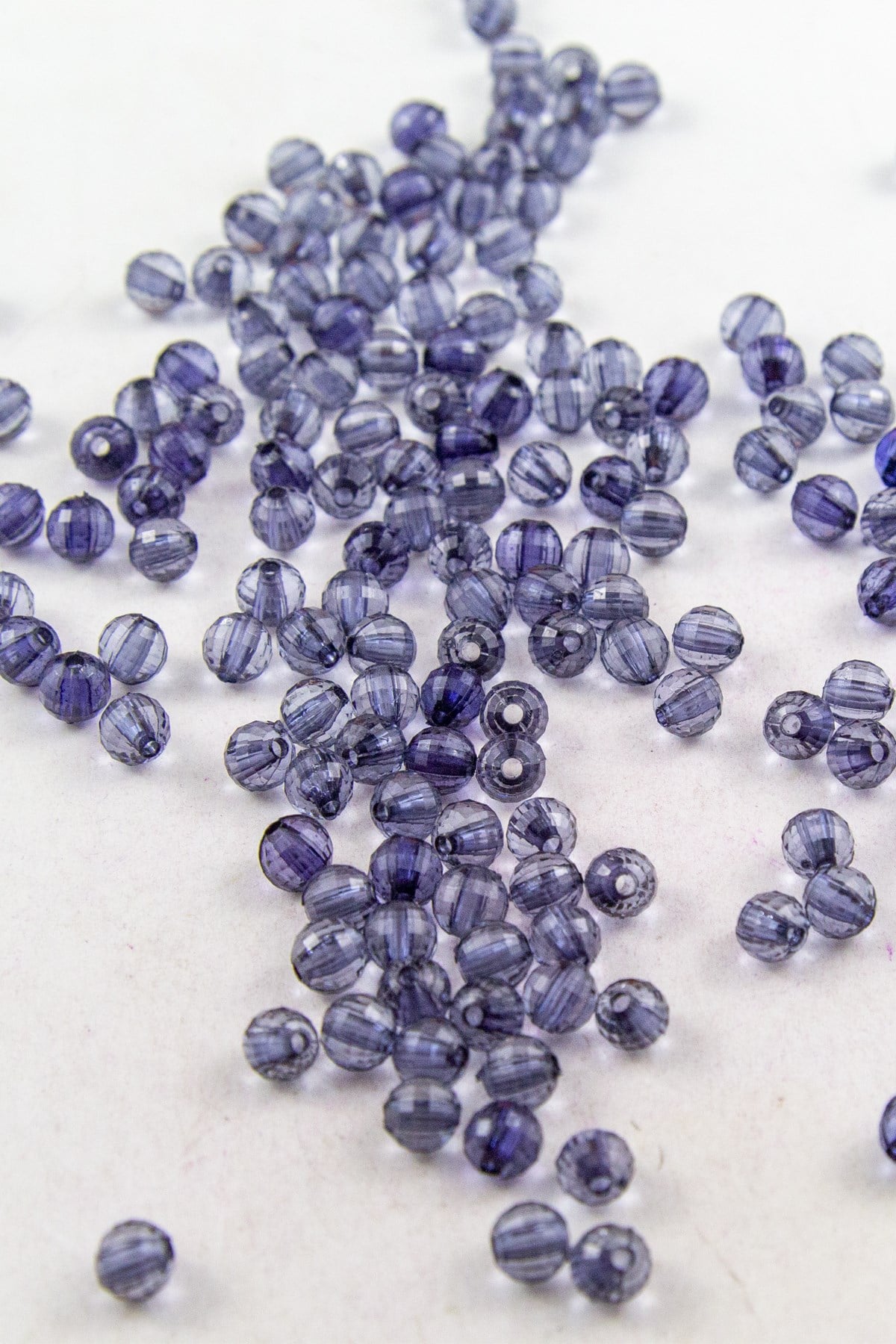 Açık Lacivert 6 mm Dünya Akrilik Boncuk Aksesuar (25 Gram)