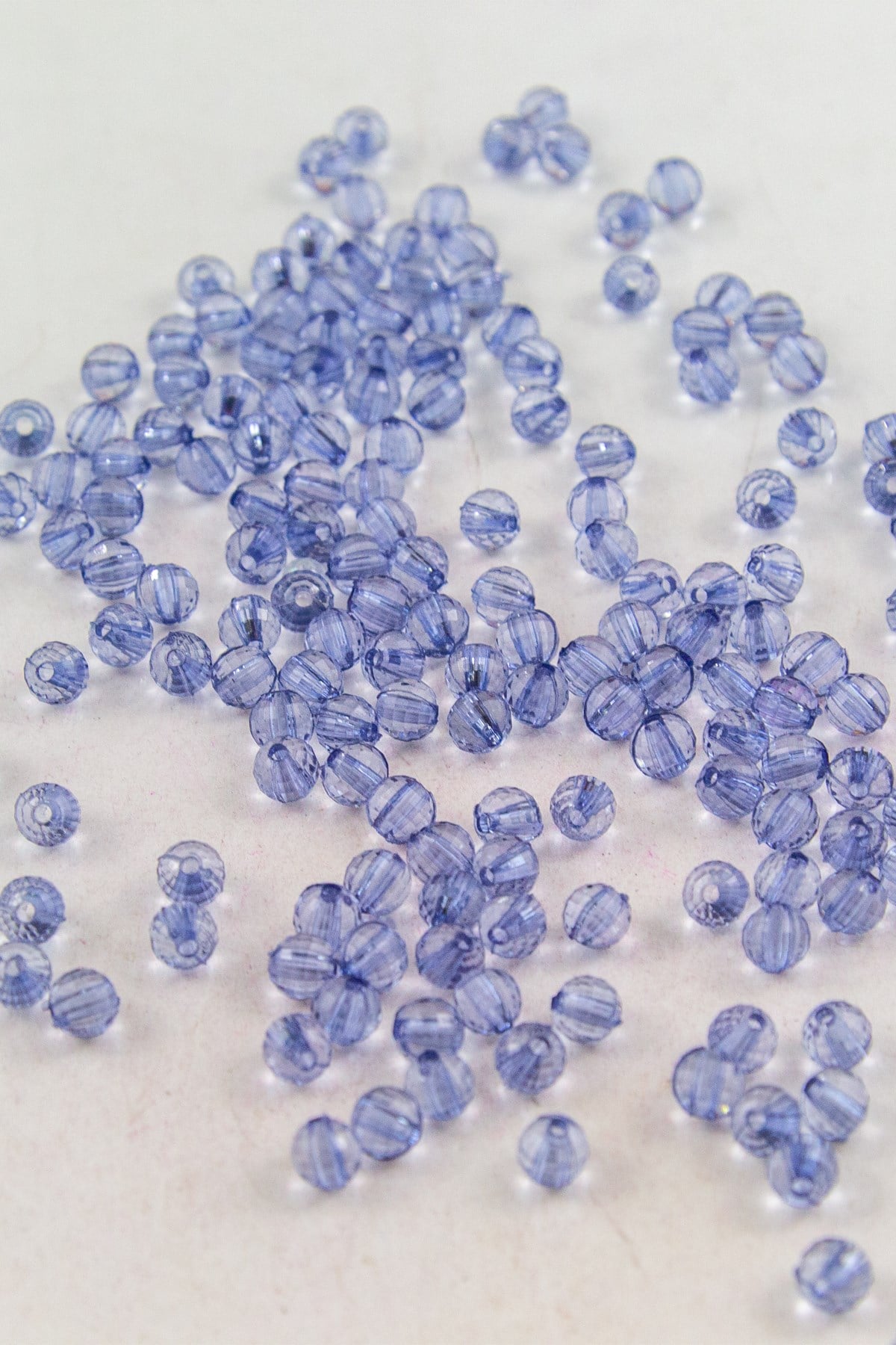 Açık Mavi 6 mm Dünya Akrilik Boncuk Aksesuar (25 Gram)