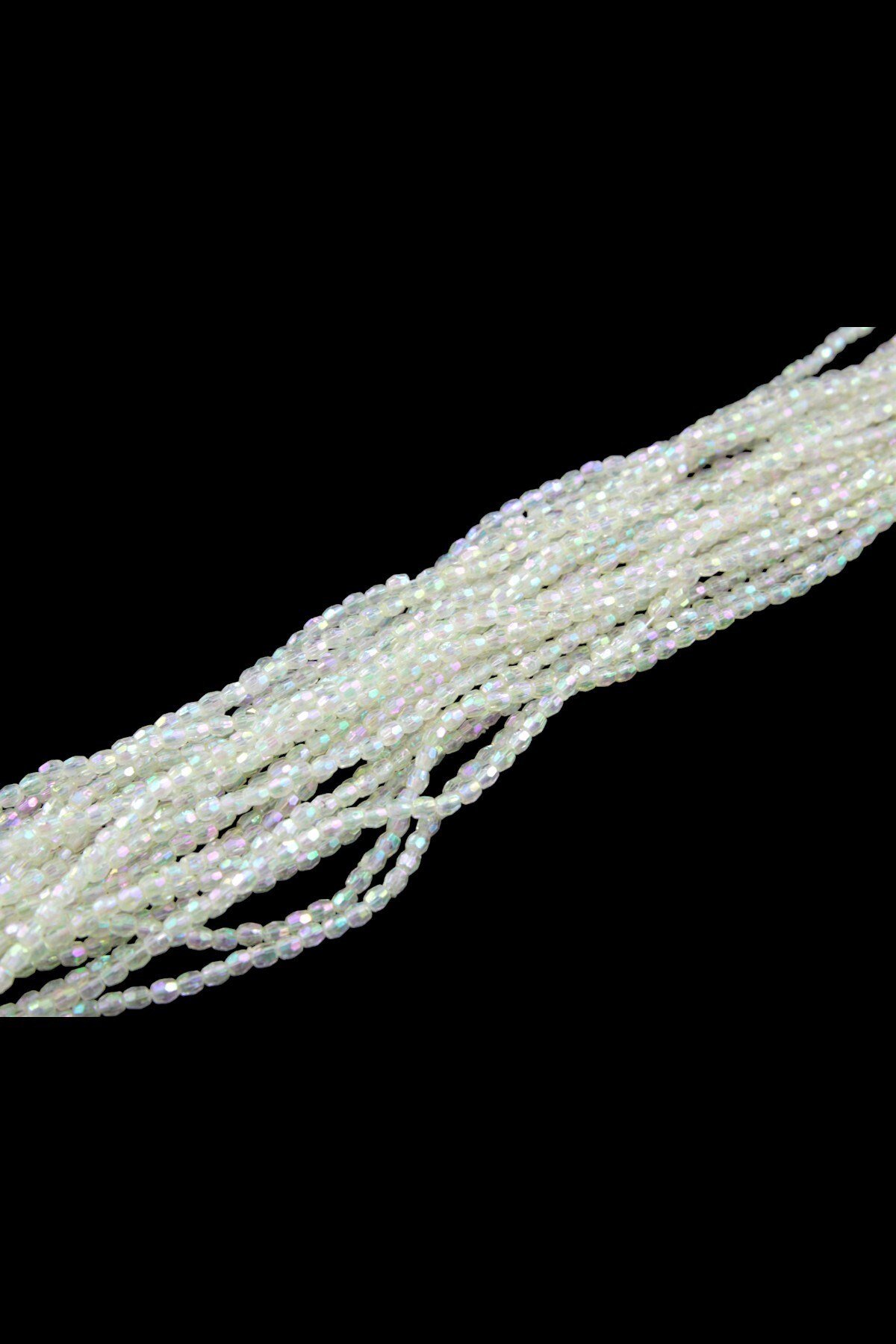 Açık Sarı Janjan 4 mm Plastik Boncuk Aksesuar Takı Malzemesi (25 Gr)