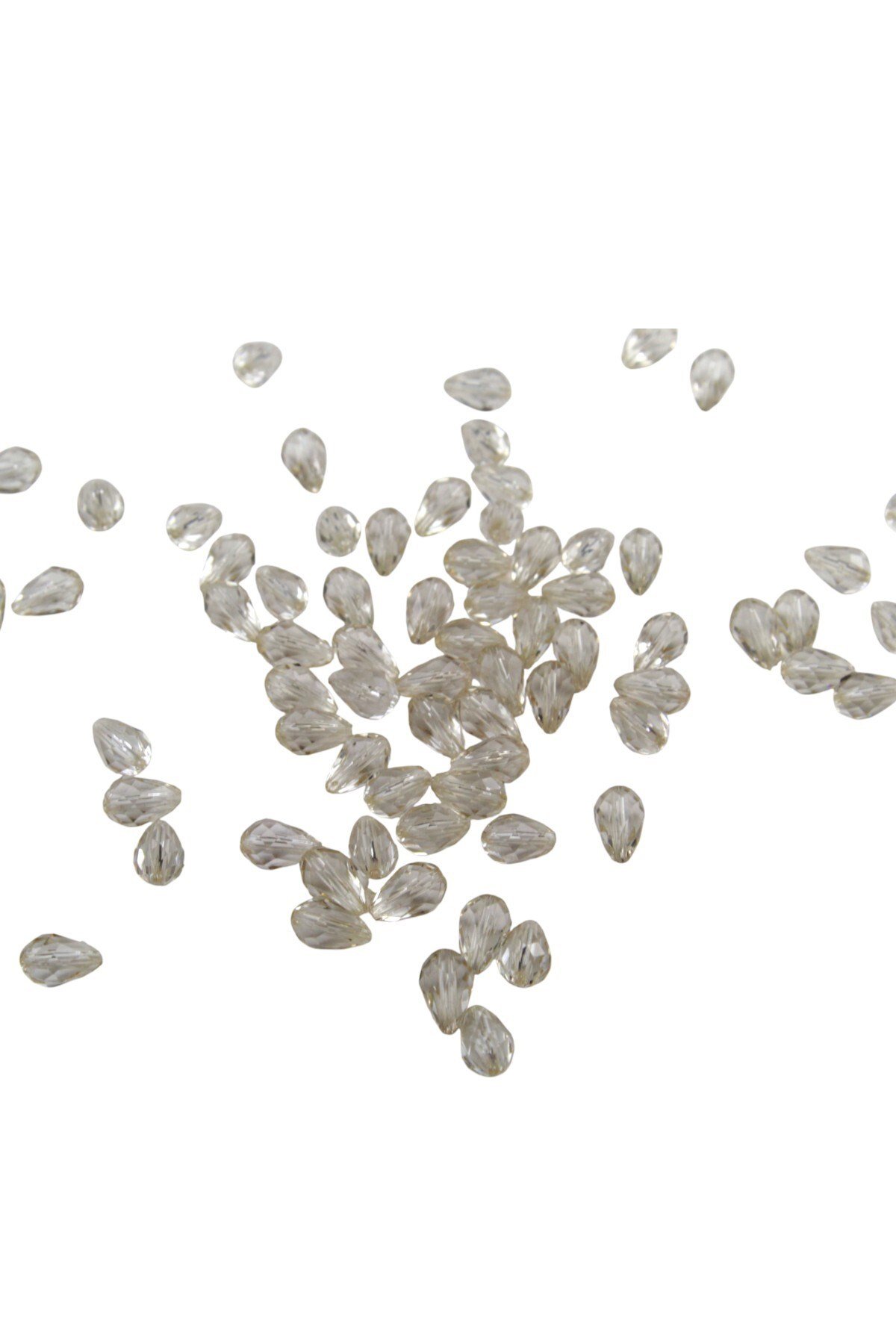 Akrilik Boncuk 8x13 mm Vizon Tonunda 2 Renk Karışıl Boncuk (25 gr 60Adet)