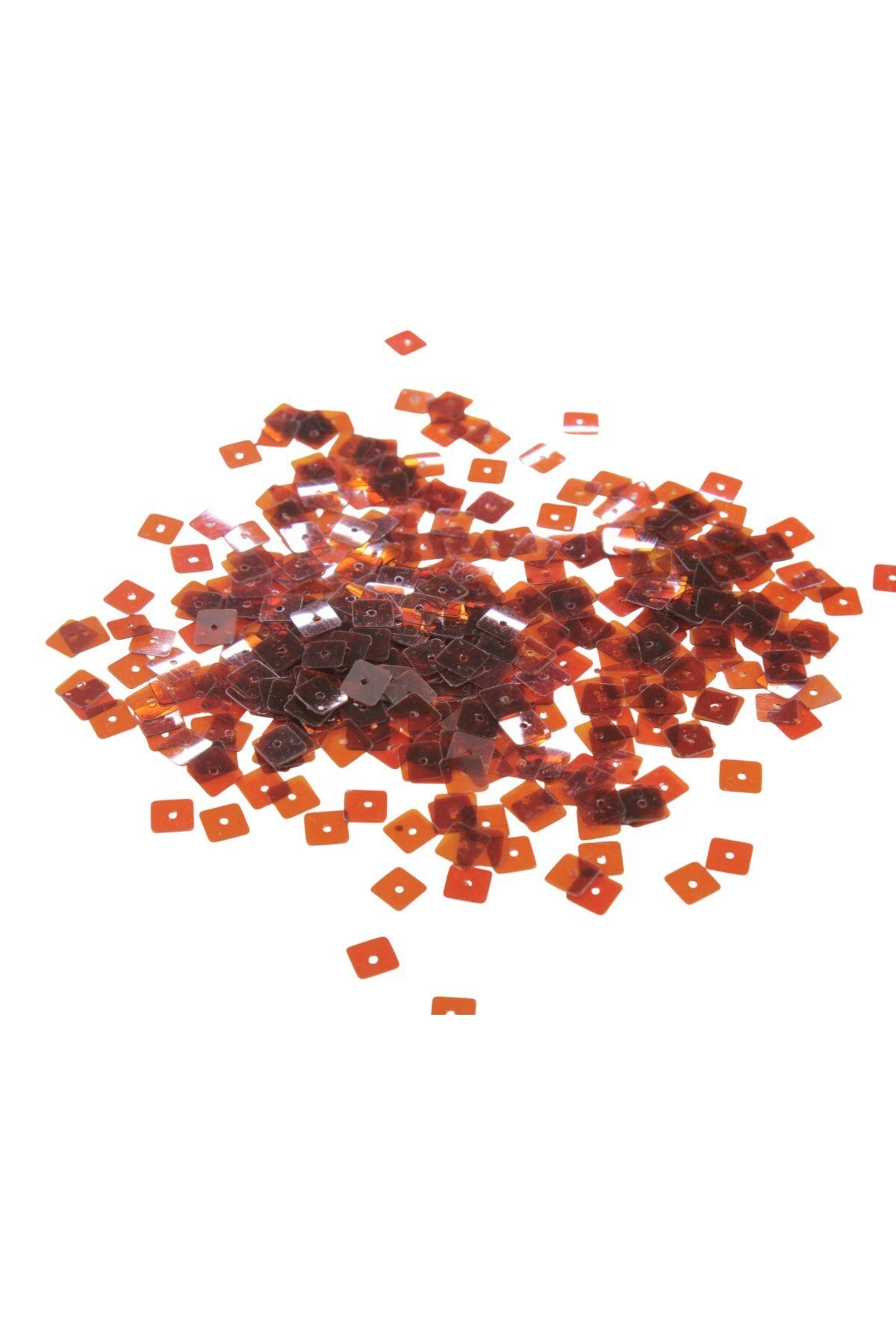 Amber Toprak 8x8 Kare Delikli Pul Payet 30 Gr (Tülbent, Oya, Havlu Malzemesi)