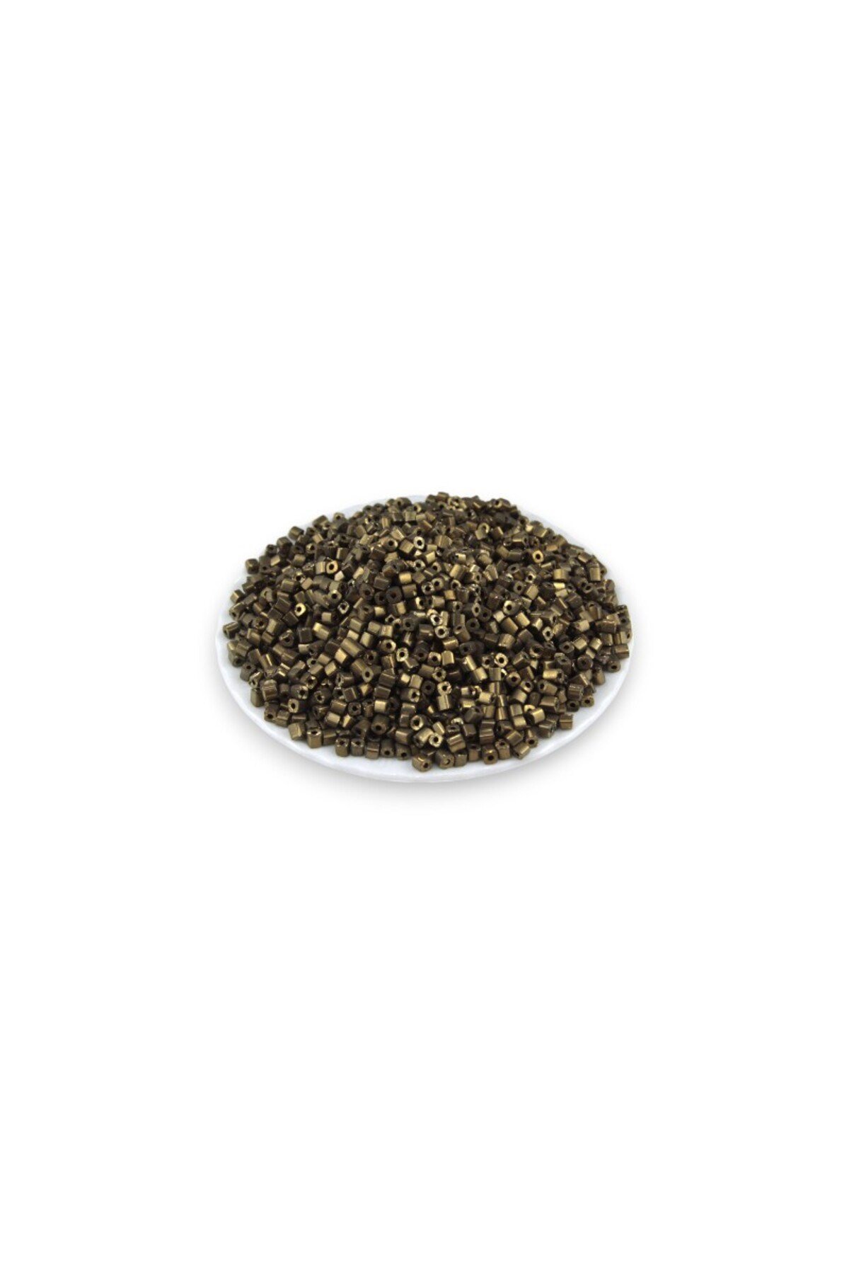 Bakır Kaplama 5x4 mm Büyük Kesme Boncuk 50 Gr