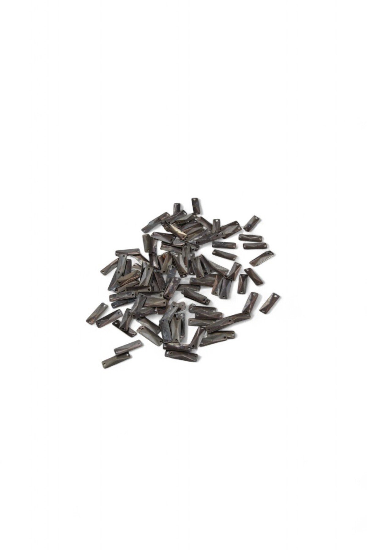 Çift Delikli 19x6 mm Eskitme Pul Payet (20 Gr 40 Adet)