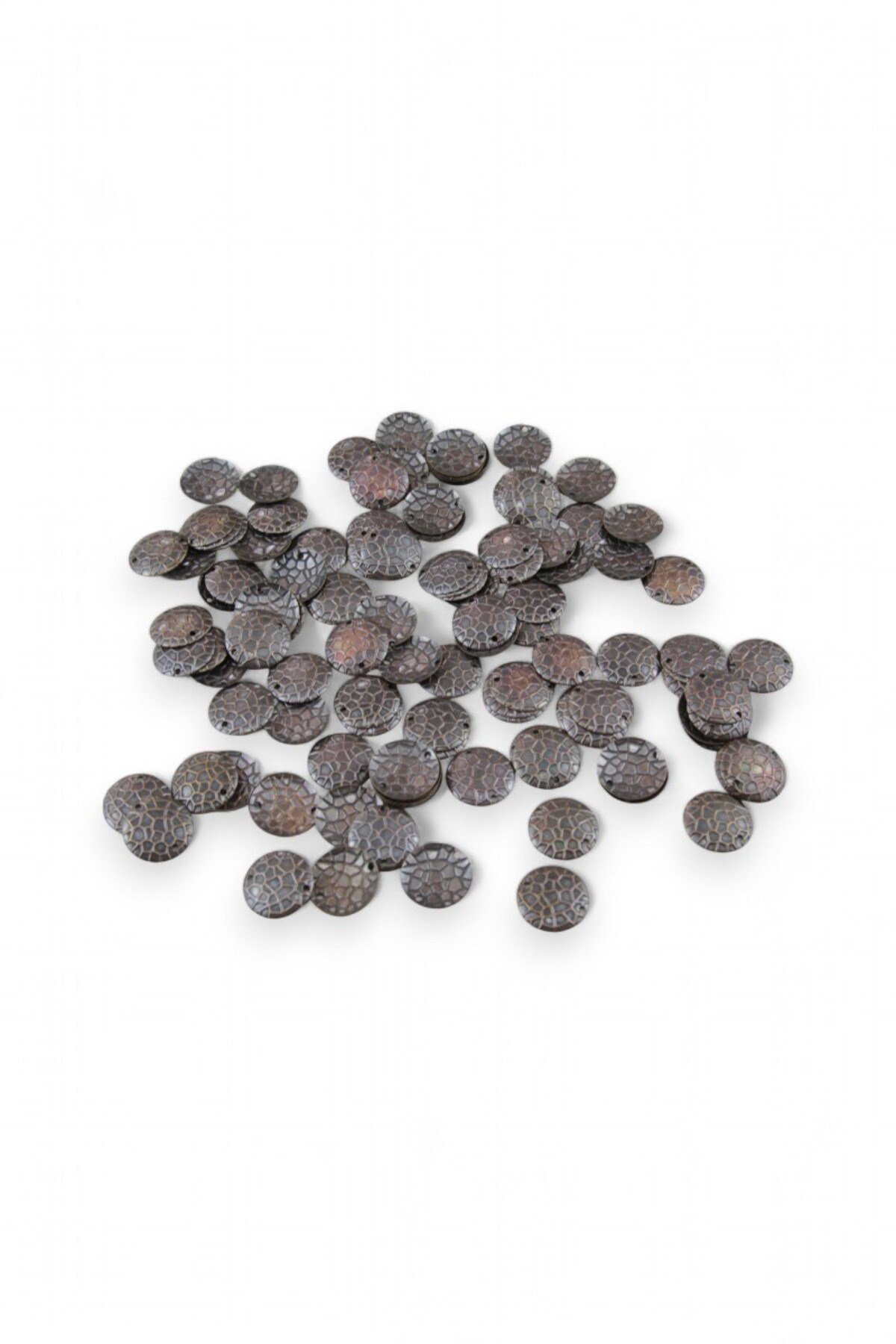 Daire Deseni 16 mm Paslanmaz Pirinç Metal 10 Adet (Küpe Aparatı, Bileklik Ucu, Broş Aksesuar)