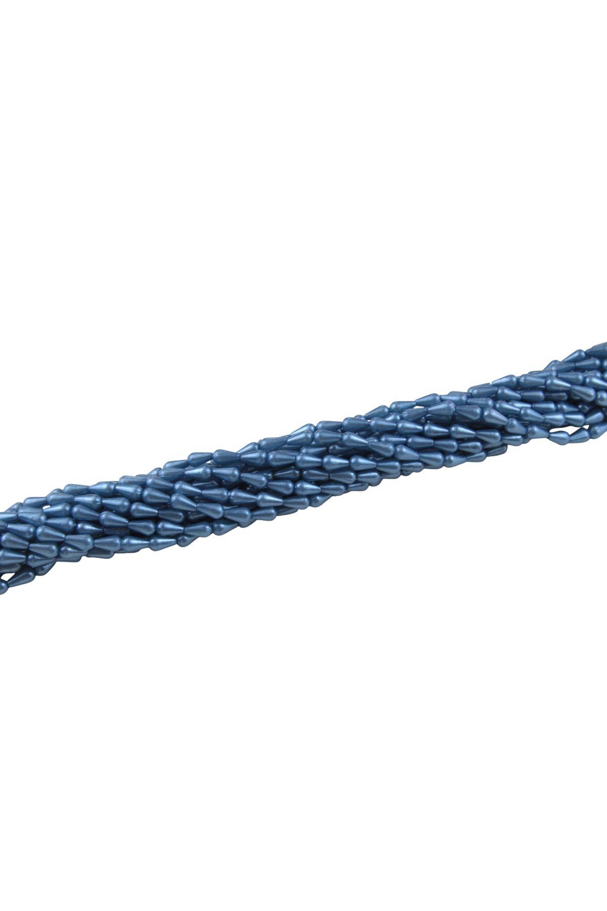 Damla İnci 6x10 mm Güzel Mavi Boncuk (20 Gr Ortalama 125 Adet)