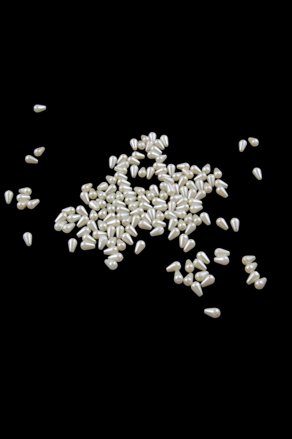 Damla İnci 6x10 mm Krem1 Boncuk (20 Gr Ortalama 125 Adet)