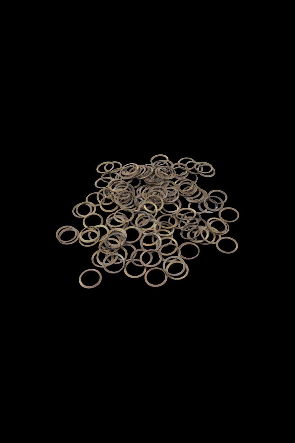 Eskitme Bakır 17x1,5 mm Halka Pul Payet (30 Gr 100 Adet)