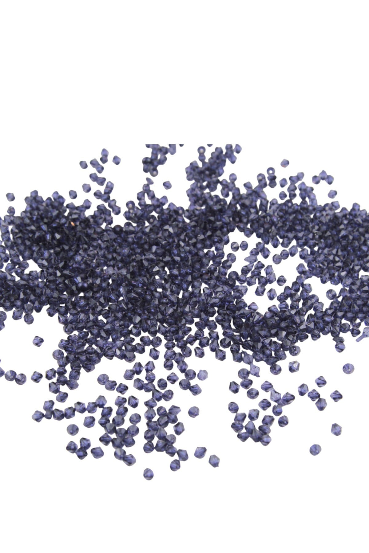 Füme 5 mm Piramit Akrilik Boncuk Aksesuar Takı Malzeme (25 Gr)